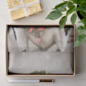 Fröhliche Moos: Kuh verkleidet für Weihnachts-Deko Seidenpapier (Geschenk)