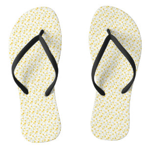 Fröhliche Morgen-Daisy Sonnige Wasserfarbe Floral Badesandalen