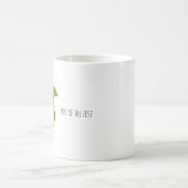 fröhliche Morning Avocado-Redewendungen Kaffeetasse (Mittel)