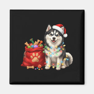 Fröhliche Msky Weihnachtslichter Hundemama Msky Magnet