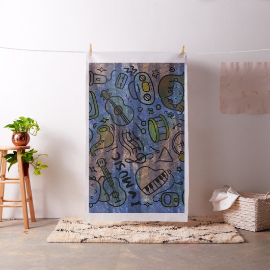 fröhliche Musik Stoff (Beispiel)