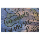 fröhliche Musik Stoff (Fat Quarter (45,7 x 55,9 cm))