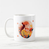 Fröhliche Mutter-Kind-Tag-Mama Kaffeetasse (Links)