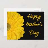 Fröhliche Mutter-Tag-Gelbe Blume Postkarte (Vorne/Hinten)