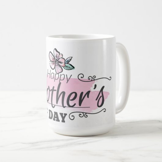 Fröhliche Mutter-Tag-Kaffee-Tasse Kaffeetasse (VorderseiteRechts)