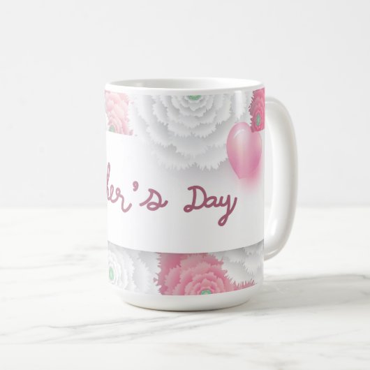 Fröhliche Mutter-Tag-Kaffee-Tasse Kaffeetasse (VorderseiteRechts)