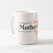 Fröhliche Mutter-Tag-Kaffee-Tasse Kaffeetasse (Vorderseite Links)