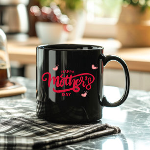 Fröhliche Mutter-Tag-Kaffee-Tasse Zweifarbige Tasse