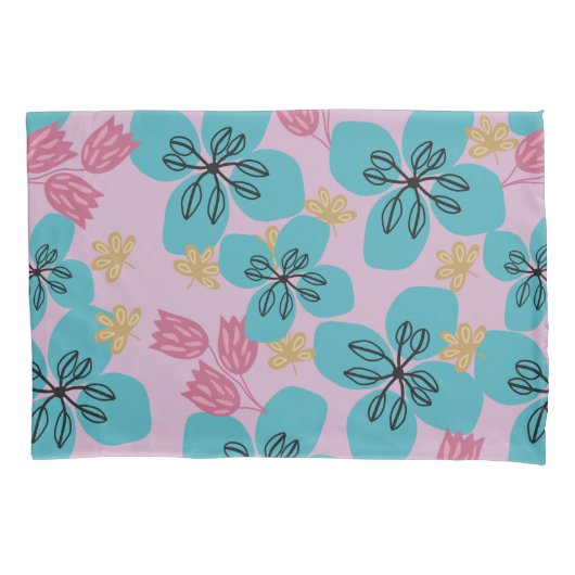 Fröhliche Mutter zum Geburtstag Blumenrosa Kissenbezug (Vorderseite)