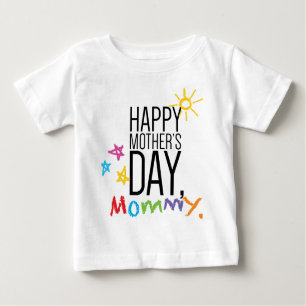 Fröhliche Mutter zum Muttertag Baby T-shirt