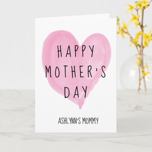 Fröhliche Mutter zum Muttertag Karte (Gelbe Blume)