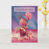 Fröhliche Muttertagsberge Karte (Gelbe Blume)