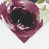 Fröhliche Muttertagsblush-Blume Fleecedecke (Ecke)