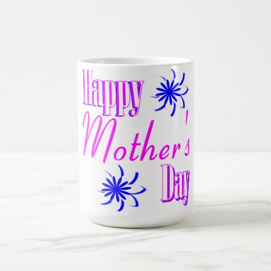 Fröhliche Muttertagsblüte Kaffeepause Tasse (Mittel)