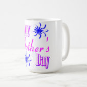 Fröhliche Muttertagsblüte Kaffeepause Tasse (VorderseiteRechts)