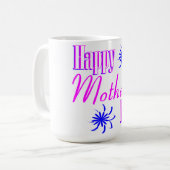 Fröhliche Muttertagsblüte Kaffeepause Tasse (Vorderseite Links)