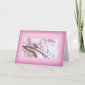 Fröhliche Muttertagsblüten und Kirschblüten Feiertagskarte (Vorderseite)