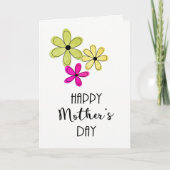 Fröhliche Muttertagskarte Karte (Vorderseite)
