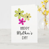 Fröhliche Muttertagskarte Karte (Gelbe Blume)