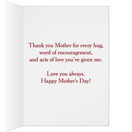 Fröhliche Muttertagskarte Rosa 12x18 (Innen (Rechts))