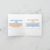 Fröhliche Neuanfänge!" Dankeskarte (Innenseite)