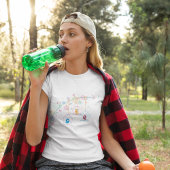 Fröhliche Niedliche Vögel in Käfigen T - Shirt