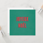 Fröhliche Noel - Traditional French Christmas Karte (Vorderseite/Rückseite Beispiel)