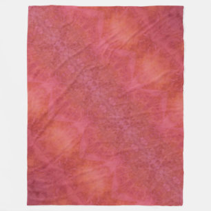 Fröhliche Orange- und Rosa-Fliesblanke Fleecedecke