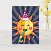 Fröhliche Orb Geburtstagskarte Karte (Gelbe Blume)