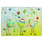 Fröhliche Ostereier Große Geschenktüte (Rückseite)