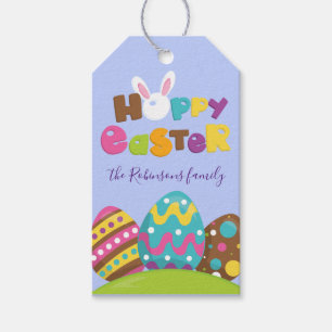 Fröhliche Ostereier Hase Lustig Benutzerdefinierte Geschenkanhänger