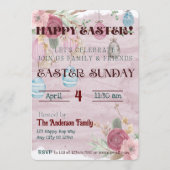 Fröhliche Osterfeier Einladung (Vorderseite)