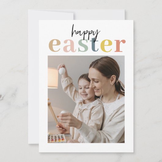 Fröhliche Osterfeier mit Foto (Vorderseite)