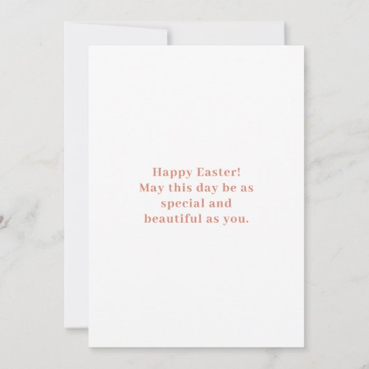 Fröhliche Osterfeier mit Foto (Rückseite)