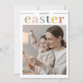 Fröhliche Osterfeier mit Foto (Vorderseite)