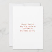 Fröhliche Osterfeier mit Foto (Rückseite)