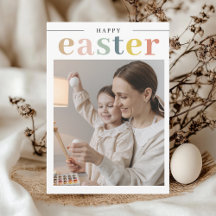 Fröhliche Osterfeier mit Foto