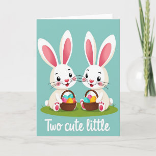 Fröhliche Osterhasen-Frühlingskarte Karte