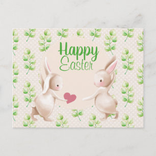 Fröhliche Osterhasen Postkarte