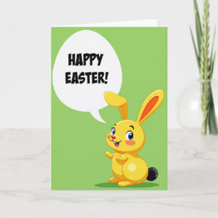 Fröhliche Osterhasenkarte Karte