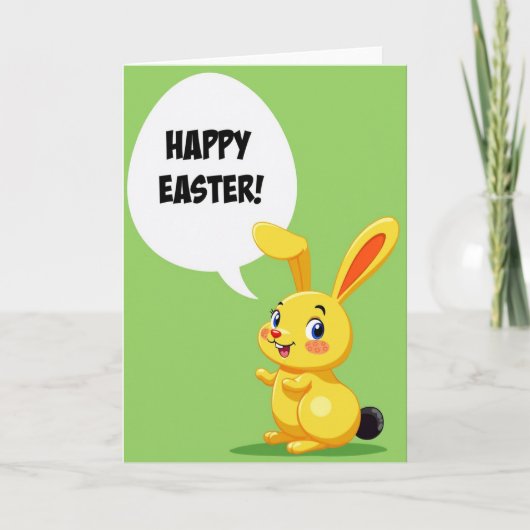 Fröhliche Osterhasenkarte Karte (Vorderseite)