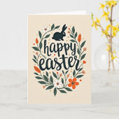 Fröhliche Ostern Botanikkarte Karte (Gelbe Blume)