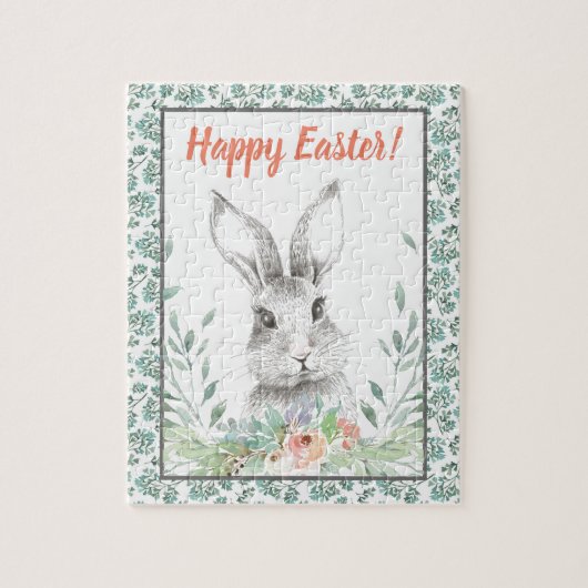 Fröhliche Ostern Bunny Puzzle (Vertikal)