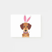 Fröhliche Ostern Daschund Post-it Klebezettel (Vorderseite)