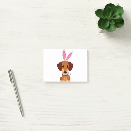 Fröhliche Ostern Daschund Post-it Klebezettel (Büro)