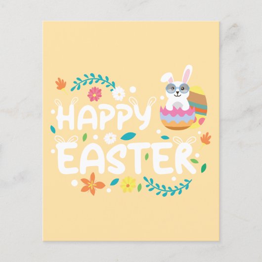 Fröhliche Ostern, Eier, Bunny & Blume Geschäften (Vorderseite)