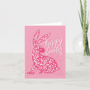 Fröhliche Ostern eines süßen Hasen Karte