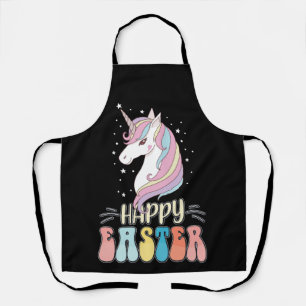 Fröhliche Ostern Einhorn Hase Kaninchen Eier Schürze