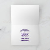 FRÖHLICHE OSTERN - ENKELIN - HÄSCHEN FEIERTAGSKARTE (Innenseite)