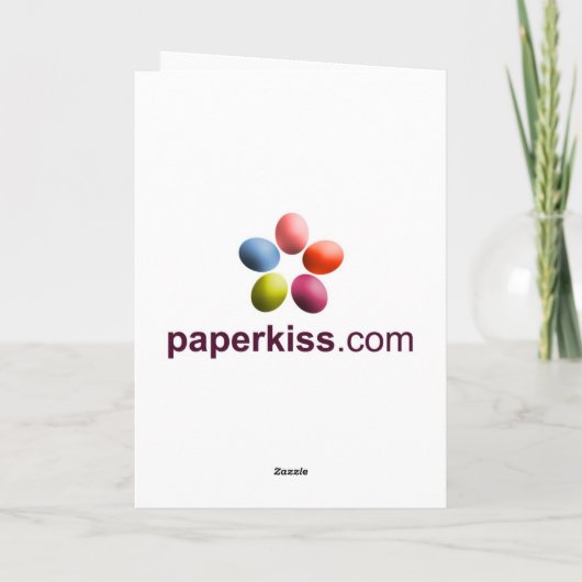 Fröhliche Ostern! Feiertagskarte (Rückseite)